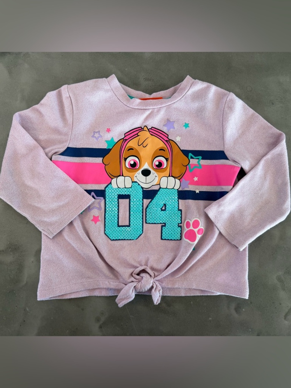 Paw Patrol Lilac Skye Tie-Front Long Sleeve